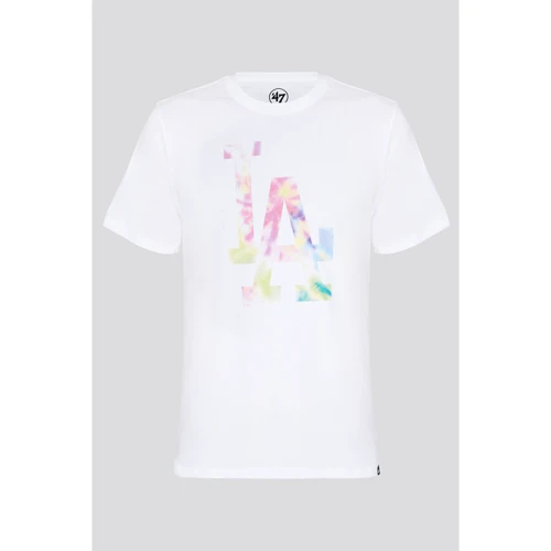 Футболка 47 Brand LA Dodgers Tie Dye Print Backe (544212-FS) L біла з принтом