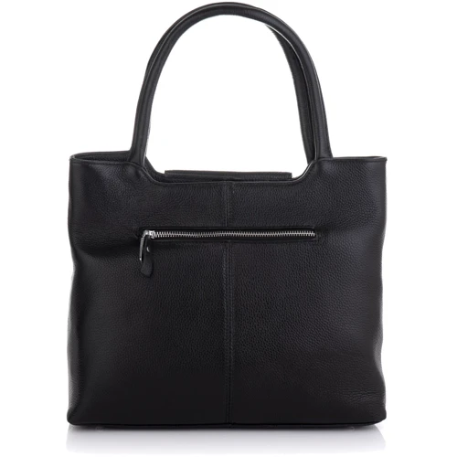 Жіноча сумка тоут Giorgio Ferretti чорна (SHIGF2019967-black): Фактура Матовая, Зернистая