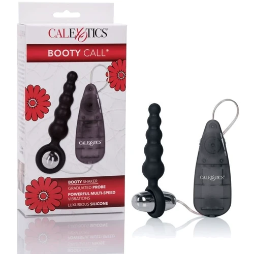 Анальная вибро-пробка Booty Call Booty Shaker, 10.3x2.5 см, черный