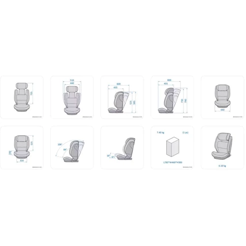 Автокресло Maxi-Cosi RodiFix S i-Size Tonal Graphite (8801106110) фото 12
