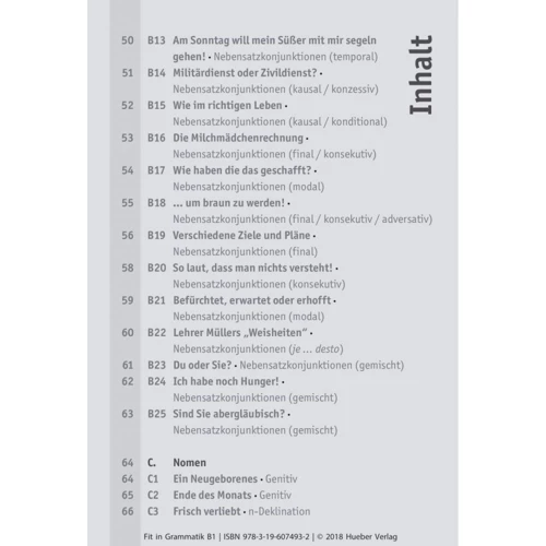 Deutsch üben Taschentrainer: Fit in Grammatik B1: Производитель Hueber