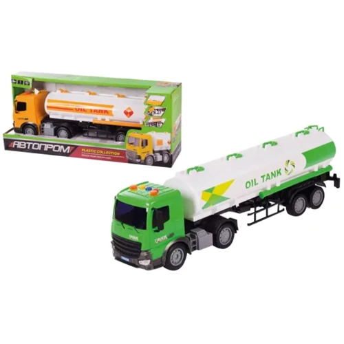 Машина бензовоз Автопром 1:18 2 цвета свет, звук (7982)