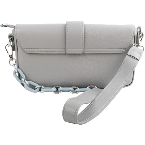 Жіноча сумка крос-боді Valiria Fashion сіра (ODAB804-milk grey): Тип ручки Плечевой ремень, На цепочке, Без ручки
