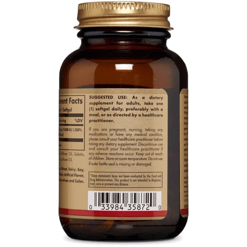 Solgar Vitamin D3 (Cholecalciferol) Солгар Витамин Д3 (холекальциферол) 10,000 МЕ, 120 капсул: Пол Унисекс