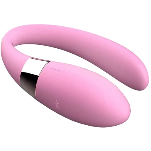 Вибромассажер для пар с пультом ДУ - Boss Series V-Vibe Pink USB 7 Function, BS6200001