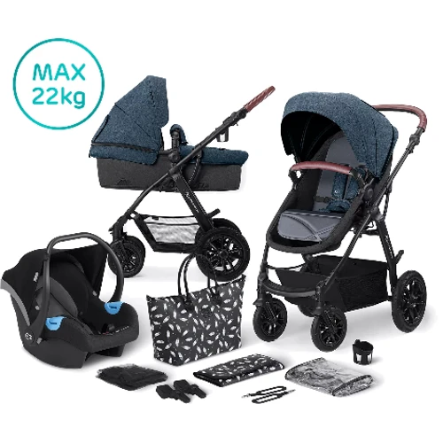 Універсальна коляска 3 в 1 Kinderkraft Xmoov Denim (KKWXMOVDEN3000)