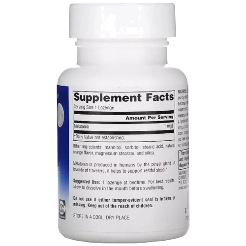 Source Naturals Sleep Science Мелатонин 1мг Вкус Апельсина 100 таблеток для рассасывания: Форма выпуска Таблетки