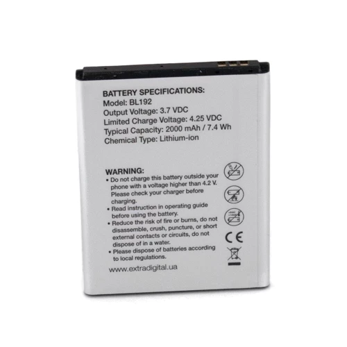 Аккумулятор ExtraDigital 2000mAh (BML6377) for Lenovo BL192: Производитель ExtraDigital