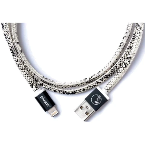 Кабель PlusUs USB Cable to Lightning LifeStar 1m Snake Bite (LST2004100): Довжина 1 м