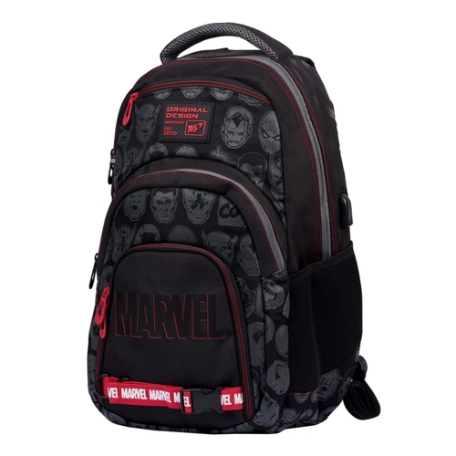 Рюкзак YES T-25 Marvel.Avengers черный (557628): Корпус рюкзака Мягкий