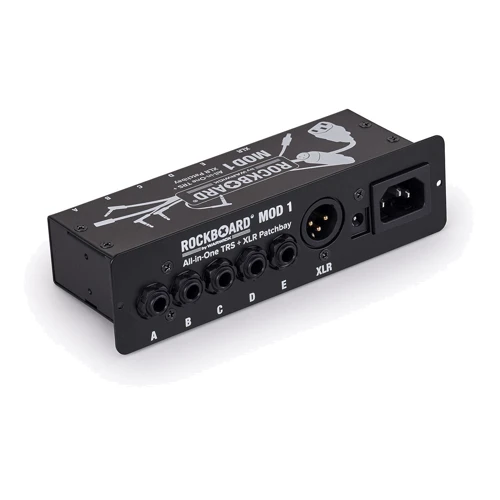 Педалборд Панель для педалборда ROCKBOARD MOD 1 V2 All-in-One TRS & XLR, IEC & Barrel Patchbay