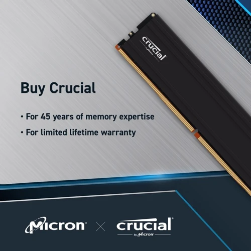 Crucial Pro 96GB Kit (48GBx2) DDR5-5600 UDIMM (CP2K48G56C46U5)