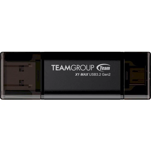 USB-флешка Team 256GB X1 Max USB+USB-C 3.2 Black (TX1MAX3256GB01)