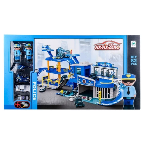 Игрушечный паркинг Спецслужбы Xiao Bai Cai 660-A1/2 с машинками (Полиция)