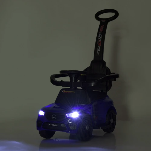 Детский электромобиль-толокарь 2в1 Bambi Mercedes синий (M 4855LR-4)
