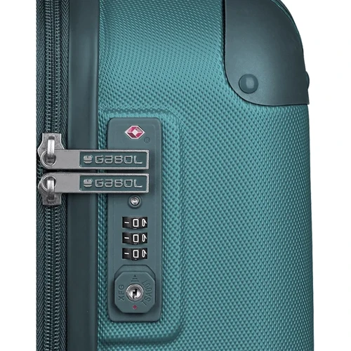 Чемодан Gabol Balance XP (L) Turquoise (123447-018): Застежка Молния