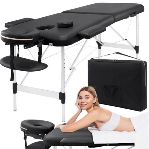 Массажный стол 4FIZJO Massage Table Alu W70 Black (P-5907739318398)