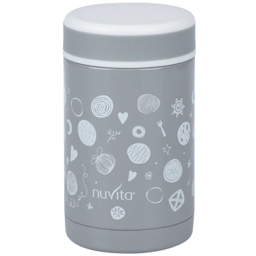 Термос металевий для їжі Nuvita 500 мл. Сірий (NV1472)