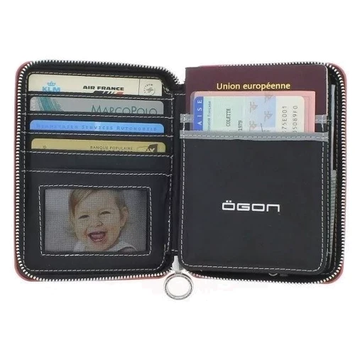 Женский кошелек Ogon Designs Quilted passport синий (QP_Navy Blue): Формат кошелька Горизонтальный