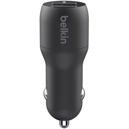 Зарядное устройство Belkin Car Charger 2хUSB 24W Black with Cable USB to USB-C (CCE001BT1MBK): Тип автомобильное