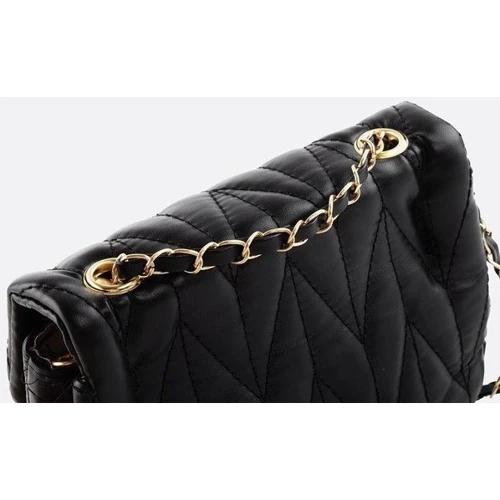 Женская сумка кросс боди Valiria Fashion черная (5DETAA7160-2): Фактура Гладкая, Стеганая