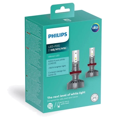 Светодиодная автолампа Philips H11 Ultinon Pro5000 +160%: Головной свет Противотуманная