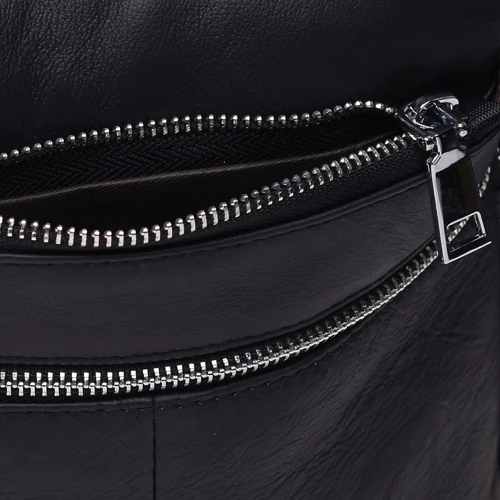 Мужская сумка через плечо Keizer черная (K16013-black): Фактура Матовая, Гладкая