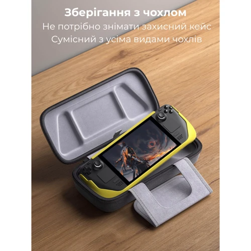Аксессуар для приставок Сумка-чехол JSAUX для Steam Deck \ OLED, ROG Ally, ROG Ally X, Nintendo Switch \ OLED, PlayStation Portal BG0106X серый фото 6