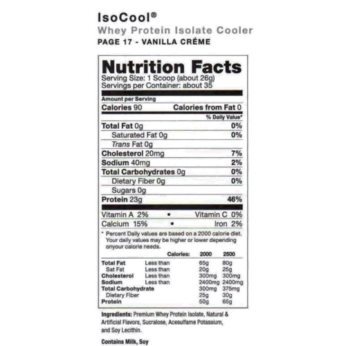 Протеин Ultimate Nutrition IsoCool 907 g /35 servings/ Juicy Apple: Вид Изоляты