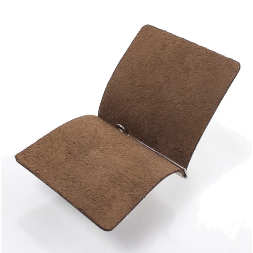 Мужской зажим для денег DNK Leather коричневый (DNK-Spring-clamp-Hcol-G): Формат кошелька Вертикальный