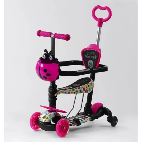 Детский самокат 5 в 1 Best Scooter LS-67367 Розовый