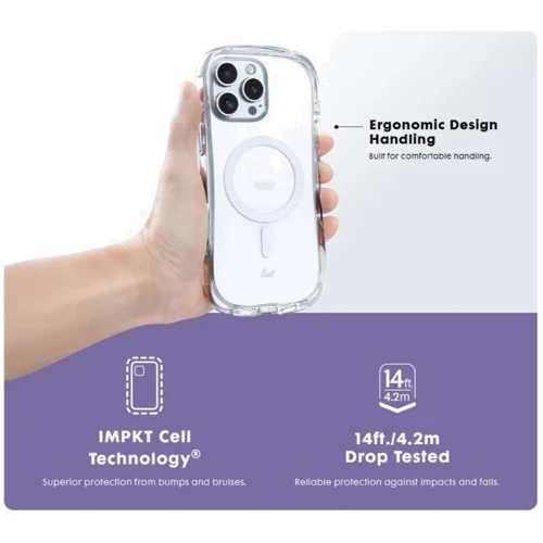 Чехол для iPhone LAUT POP LUME MagSafe Clear (L_IP24D_PL_UC) for iPhone 16 Pro Max: Тип чехла накладка на заднюю часть