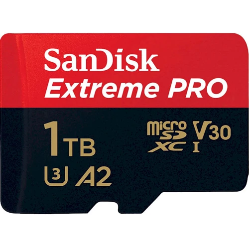Карта памяти SanDisk 1TB microSDXC class 10 A2 V30 UHS-I U3 Extreme PRO (SDSQXCZ-1T00-GN6MA)