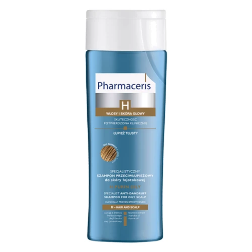 Pharmaceris Специализированный шампунь против перхоти, жирная перхоть H-PURIN 250 ml
