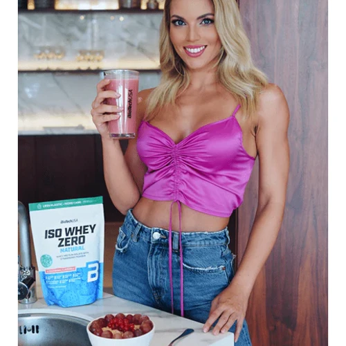 Протеин BioTech Iso Whey Zero Natural 1816 g / 72 servings / Strawberry: Вкус Клубника