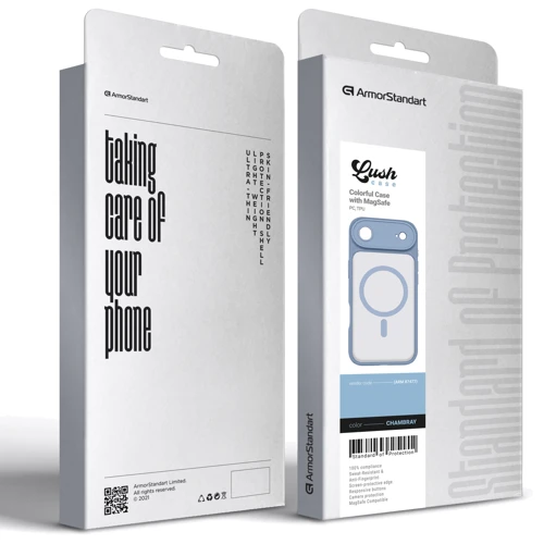 Чехол для iPhone ArmorStandart Lush MagCase Chambray for iPhone Air (ARM87477)