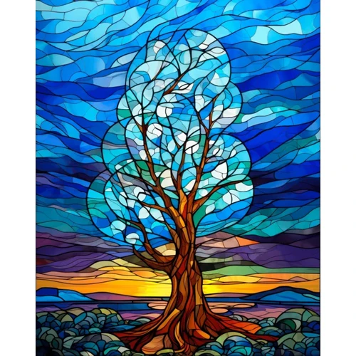 Картина по номерам Strateg Дерево перемен проективная картина Сюжет № 2 40х50 см (AH1084)