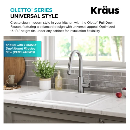 Смеситель для кухонной мойки Kraus KPF-2620SFS