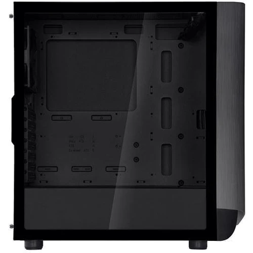 Корпус Silverstone Seta A1 Black/Titanium (SST-SEA1TB-G): Материал передней панели алюминий, пластик