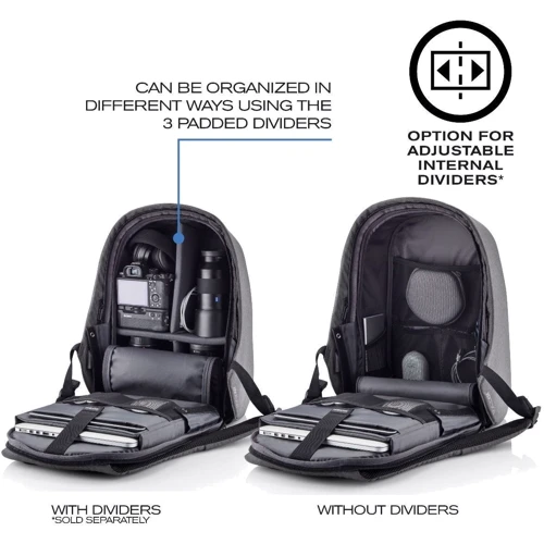 XD Design Bobby Hero XL Backpack Grey (P705.712) for MacBook Pro 15-16" фото 22