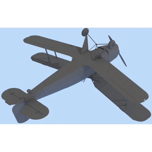 Німецький навчальний літак Bucker Bu 131D, 2МВ Bucker Bu 131D, German training aircraft, WWII (ICM32030): Тип моделі літак