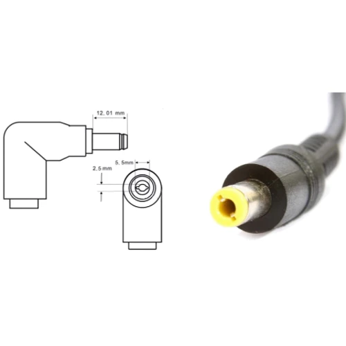 Зарядний пристрій Lenovo 65W 20V 3.25A 5.5x2.5mm 0335A2065 OEM (77271): Потужність 65 Вт