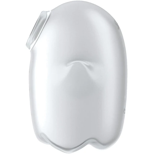 Вакуумный клиторальный стимулятор с вибрацией Satisfyer Glowing Ghost White
