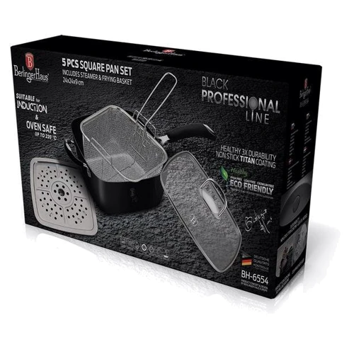 Мульти-сковорода Berlinger Haus Black Professional Line (BH-6554): Материал корпуса Алюминий
