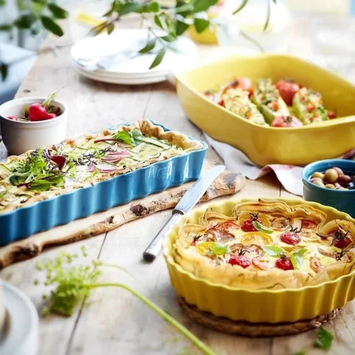 Форма для выпечки Emile Henry Ovenware 28 см желтая (906028): Диапазон температур, °C от -20°С до +270°С