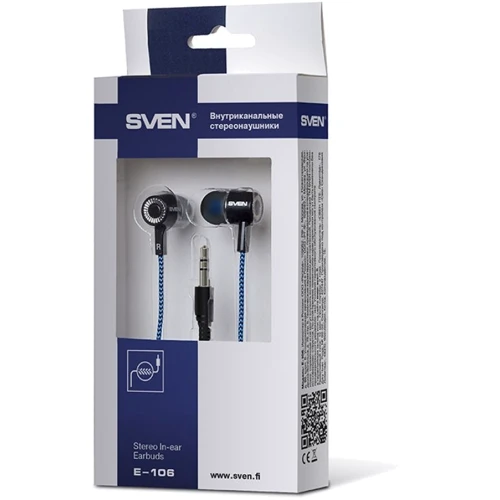 Навушники SVEN E-106 Black / Blue: Тип кріплення без кріплень