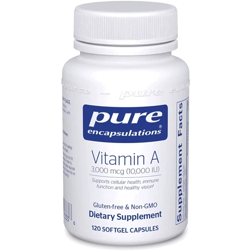 Pure Encapsulations Vitamin A 3,000 mcg /10,000 IU/ 120 caps (PE-01333)