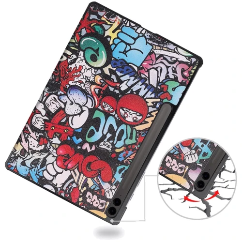 Аксесуар для планшетних ПК BeCover Smart Case Graffiti для Samsung X810 Galaxy Tab S9 Plus / S9 FE Plus SM-X610/SM-X616B (710377)