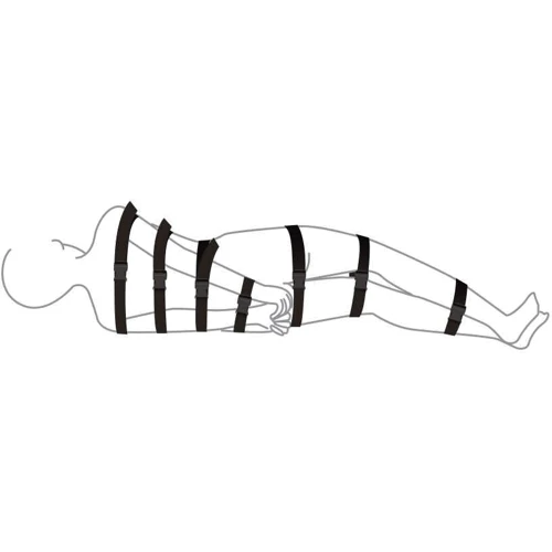 Ремни для бондажа Art of Sex - BDSM Bondage Black Night Simple