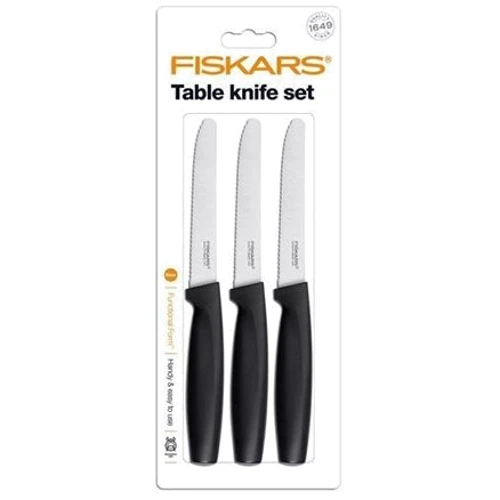 Набір кухонних ножів Fiskars Functional Form зубчастих 3 пр. (1014279): Найменування Набір зубчастих ножів